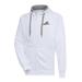 Men's Antigua White Akron RubberDucks Victory Full-Zip Hoodie