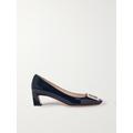 Roger Vivier - Decollete Trompette Patent-leather Pumps - Navy