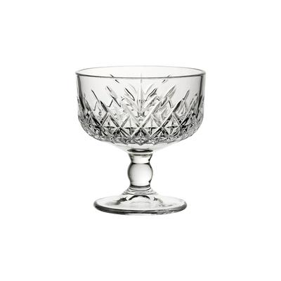 Steelite P440211 9 3/4 oz Pasabahce Timeless Vintage Ice Cream Cup, Clear