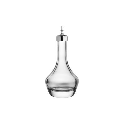 Steelite UR90262 3 1/2 oz Utopia Bitters Bottle w/ Silver Dasher, Clear