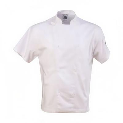 Chef Revival J205-XS Chef's Jacket w/ Short Sleeves - Poly/Cotton, White, X-Small