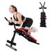 Adjustable Ab Exercise Bench with LCD Monitor - N/A