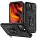 Slide Camera Lens Protect Armor Case For iPhone 13 14 12 11 Pro Max XS X XR 7 8 Plus Rugged Magnetic Holder Bumpers Ring Cover
