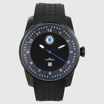 Chelsea-Sportuhr mit Silikonarmband – Schwarz Image