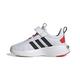 adidas Racer TR23 Shoes Kids8 EL Sneaker, FTWR White/Core Black/Bright Red Strap, 36 2/3 EU