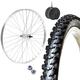 FRONT RIM 24 X 1.75 + COVER MTB 24 X 1.95 + AIR CHAMBER | COMPLETE WHEEL MOUNTAIN BIKE 24"