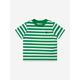 Ralph Lauren Kids Baby Boys Striped Logo T-shirt In Green Size 12 - 18 Mths