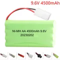 Batterie aste pour jouets RC 9.6V 4500mAh AA 9.6V 2400mAh voiture réservoirs robots odor