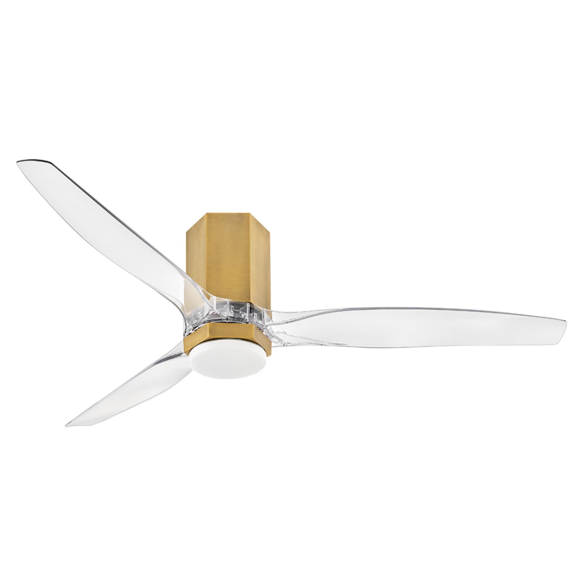 Hinkley Lighting Facet 52 Inch Flush Mount Fan with Light Kit - 905852FHB-LDD