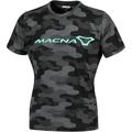 Macna Dazzle Logo 2.0 Damen T-Shirt, schwarz-mehrfarbig, Größe M