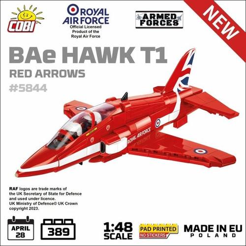 COBI Armed Forces 5844 - BAe Hawk T1 Red Arrows, 389 Klemmbausteine, 1:48 - Cobi