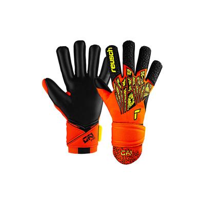 Torwarthandschuhe REUSCH "Reusch GK1 Pro" Gr. 11, orange (orange, gelb) Damen Handschuhe Sporthandschuhe