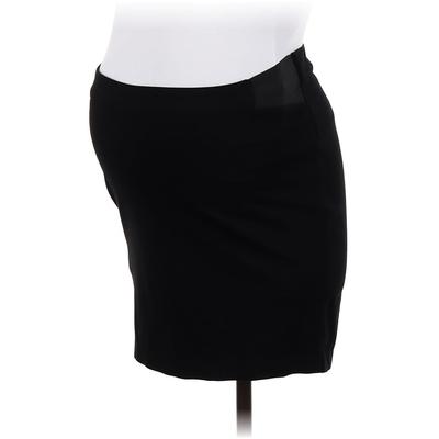 Ingrid + Isabel Casual Skirt: Black Solid Bottoms - Women's Size X-Small Maternity