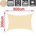 Beige Waterproof Shade Sail Square Rectangle Triangle Shade Cloth Outdoor Awning Garden Patio Grey Shade Every 3x3m 3x4m 3x5m