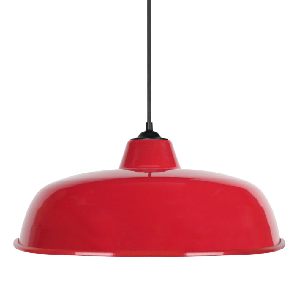 Suspension métal,Rouge ,H75x D32xP32cm