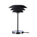 Lampe à poser en métal noir mat