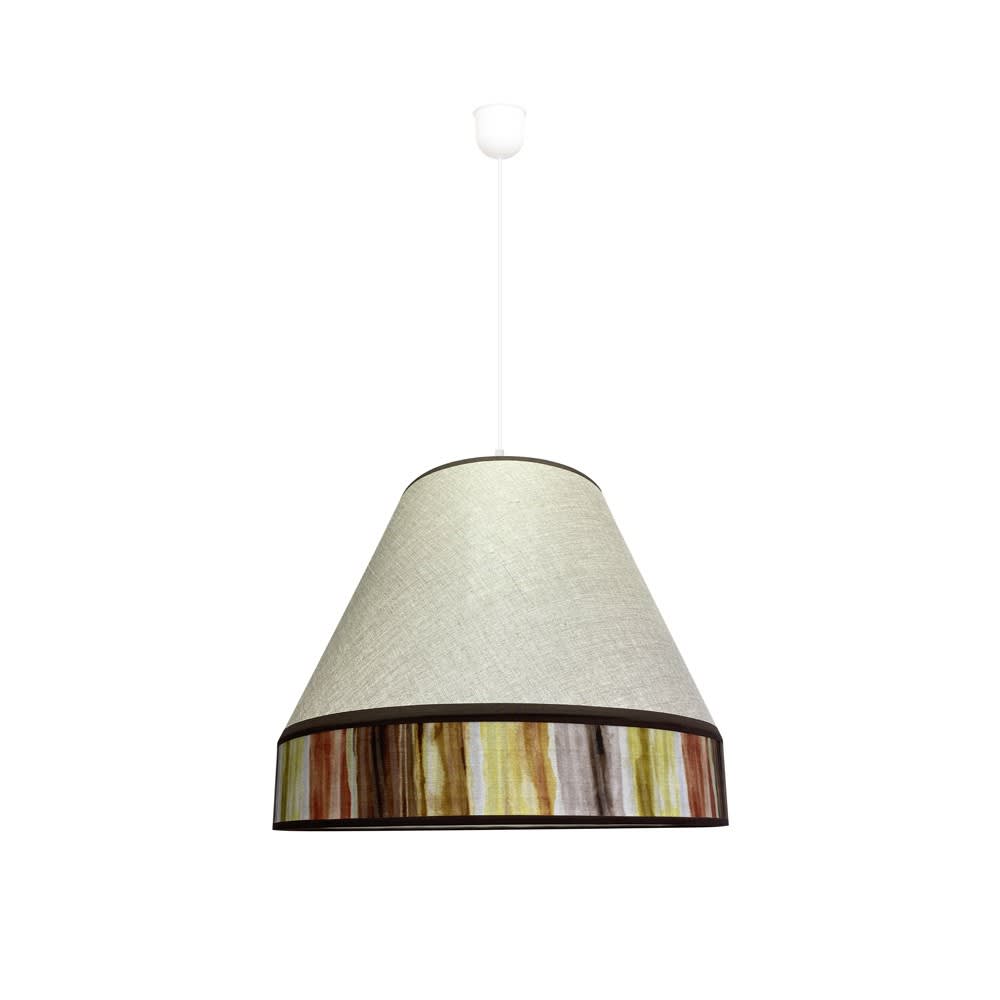 Suspension naturelle faite à la main en tissu et sac en forme de cône