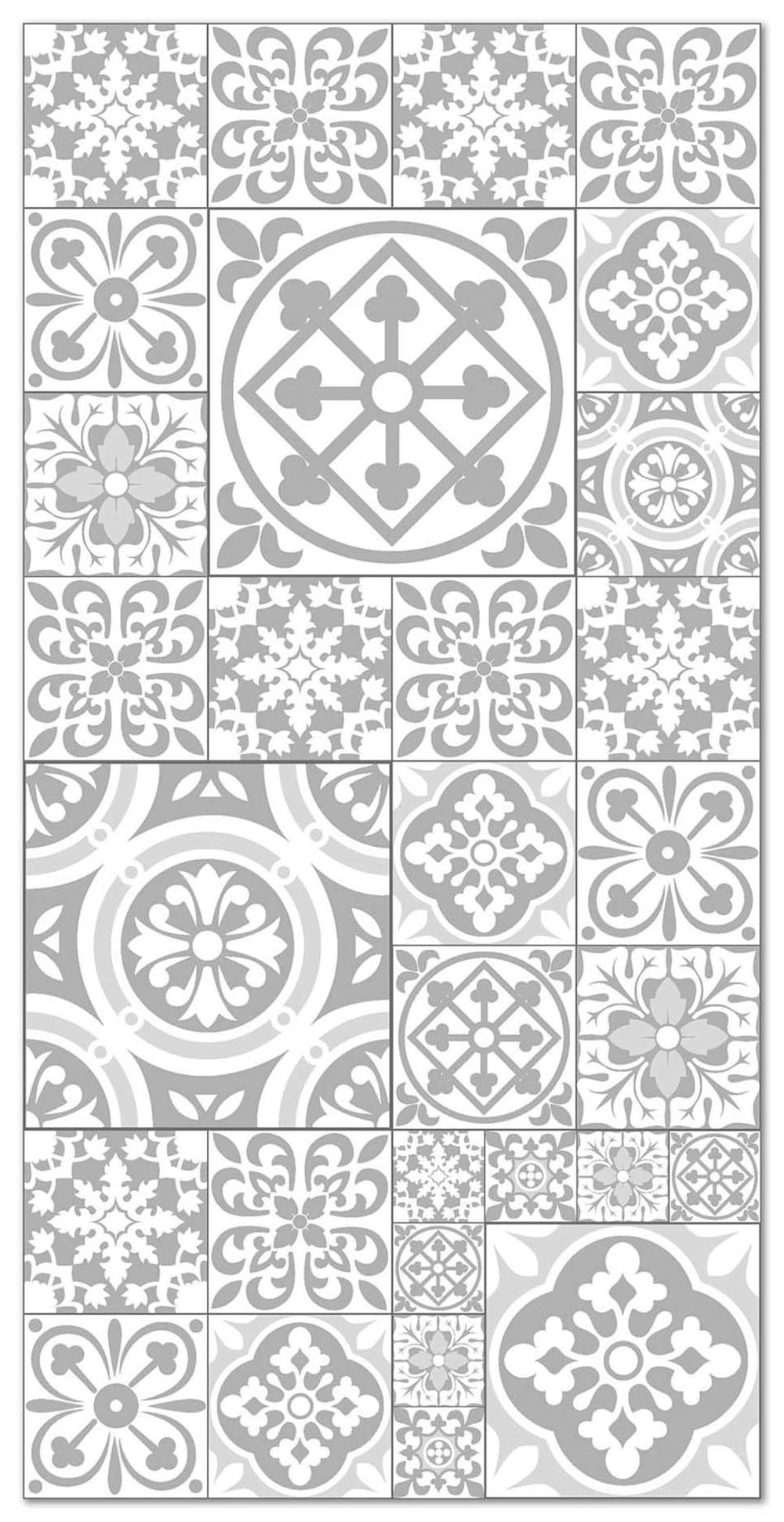 Tapis vinyle carreaux ciments talavera gris 300x200cm