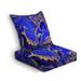 Outdoor Deep Seat Cushion Set Creative with abstract golden waves Marble Handmade Back Seat Lounge Chair Conversation Cushion for Patio Furniture Replacement Seating Cushion