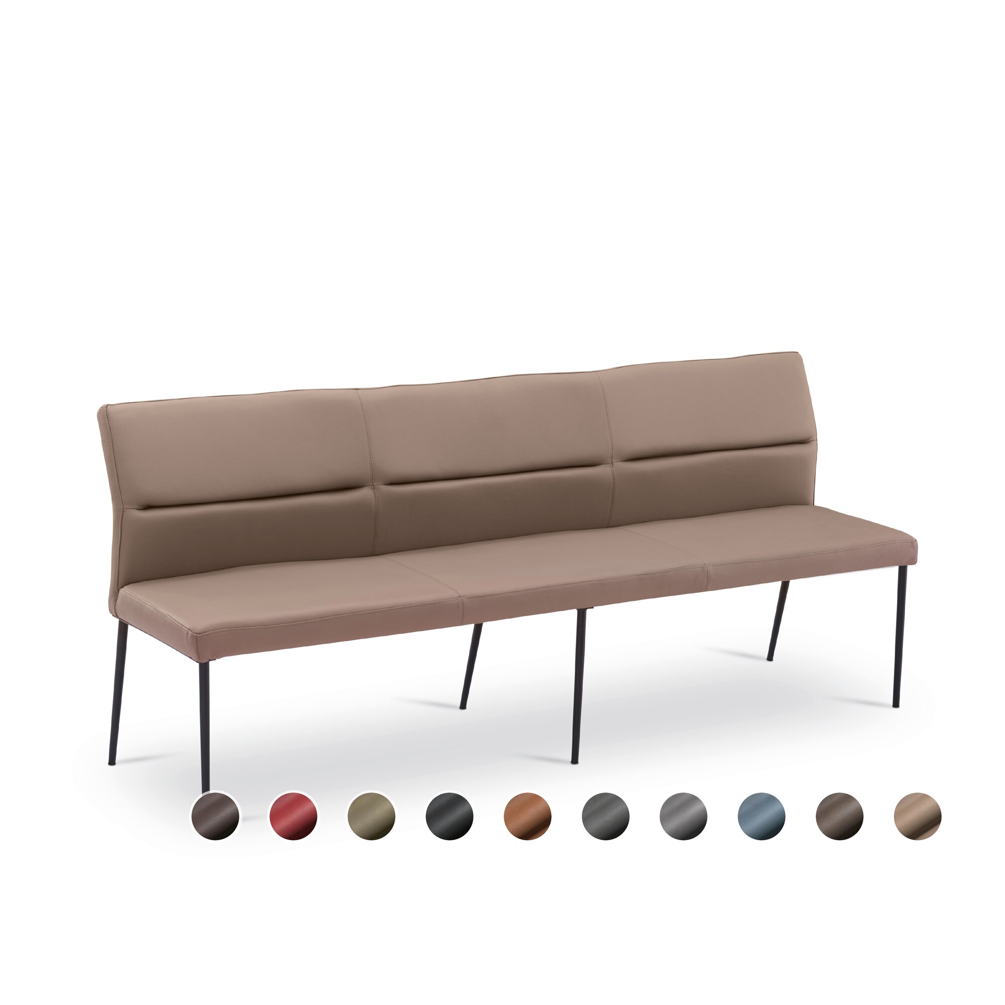 Schösswender »Lyon 200« Polsterbank 180 cm / Gavin 22 cognac