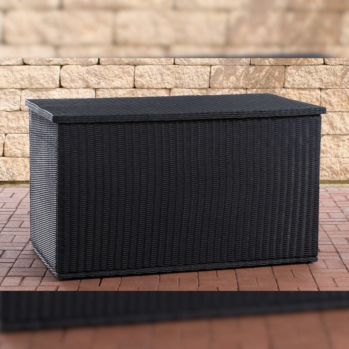 CLP Polyrattan Auflagenbox Comfy 5mm schwarz/125 cm Image