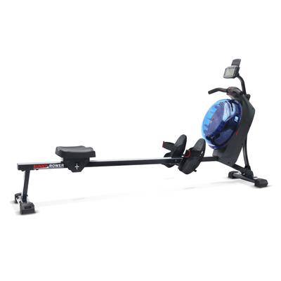 Sunny Health & Fitness Hydro Dual Resistance Smart Magnetic Water Rowing Machine in Blue - SF-RW522017BLU