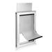 Large Pet Door Metal Door Frame and Magnetic Flap Door - Silver