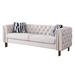 84.25" Velvet Sofa for Living Room, Apartment, Office, Pillow Top Arm Sofa, Multiple Removable Cushions, Tufted Back Sofa