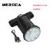 MEROCA Bicycle Colorful Tail Lights Smart Brake Sensor Taillights Road Bike Mountain Bike Lights USB Rechargeable Taillights Bicycle Accessories-BLACK(installed on the seat cushion)