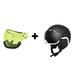 EnzoDate Ski Snow Helmet with Integrated Goggles Shield 2 in 1 Snowboard Helmet and Detachable Mask Extra-cost Night Vision Lens