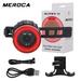 MEROCA Smart Brake Sensor Taillights Road Bike Mountain Bike Lights USB Rechargeable Taillights Warning Lights Bicycle Accessories-BLACK(Including cushion/seat tube bracket)