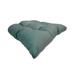 Plow & Hearth Indoor/Outdoor 18" x 18" Seat Cushion Polyester in Green/Gray | 3.37 H x 18 W x 18.5 D in | Wayfair 62K94 010