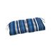 Plow & Hearth Outdoor 36" x 20" Classic Bench/Glider Cushion w/ Ties Polyester in Blue | 3 H x 36 W x 20 D in | Wayfair 62K79 884