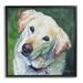 Stupell Industries Labrador Dog Pet Portrait Framed On by Lindsay Kivi Fine Art Painting in Brown/Green/White | 24 H x 24 W x 1.5 D in | Wayfair