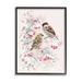 Stupell Industries Finches Perched Seasonal Berries by Pip Wilson Wood in Brown/Pink/White | 14 H x 11 W x 1.5 D in | Wayfair au-847_fr_11x14