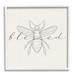 Stupell Industries Blessed Country Bumblebee Phrase Framed On Wood by Lil' Rue Graphic Art Wood in Brown/White | 24 H x 24 W x 1.5 D in | Wayfair