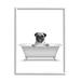 Stupell Industries Pug Dog In Tub Bathroom Pet On Wood by Annalisa Latella Graphic Art Wood in Brown/Gray | 16 H x 20 W x 1.5 D in | Wayfair
