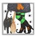 Stupell Industries Witch Broom Halloween Black Cat Framed On by Ale Saiz Studio Graphic Art in Brown/Green/White | 17 H x 17 W x 1.5 D in | Wayfair