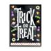 Stupell Industries Trick Or Treat Halloween Candy Framed On Wood by ND Art Graphic Art Wood in Black/Brown | 20 H x 16 W x 1.5 D in | Wayfair