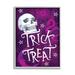 Stupell Industries Trick Or Treat Purple Halloween Framed On Wood by ND Art Graphic Art Wood in Brown/Indigo | 14 H x 11 W x 1.5 D in | Wayfair