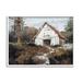 Stupell Industries Quiet Woodland Cabin Landscape Framed On Wood by Nina Blue Painting Wood in Brown/Gray/White | 24 H x 30 W x 1.5 D in | Wayfair