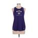 Under Armour Active Tank Top: Purple Graphic Activewear - Women's Size Medium