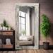 Trent Austin Design® Mateus Distressed Solid Wood Full Length Mirror Metal in Gray/Black | 71 H x 32 W x 2.4 D in | Wayfair