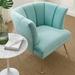 Armchair - Veronica Channel Tufted Performance Armchair by Modway Velvet/Fabric in Green | 29.5 H x 29.5 W x 33.5 D in | Wayfair EEI-5023-MIN
