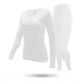 Women s Ultra-Soft Micro-Fleece Lined Thermal Base Layer Top & Legging Set White Large