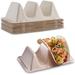 Prep & Savour Dellamae 7" x 4.25" x 3.5" Pulp Fiber 2 Taco Holder in Brown | 3.5 H x 4.25 W in | Wayfair E23FC701FAE7474F892CC8438C739D2E