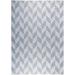 Blue/Gray 35 x 22 x 0.4 in Area Rug - NICOLE MILLER NEW YORK Patio Country Calla Herringbone Indoor/Outdoor Area Rug, Blue/Grey | Wayfair