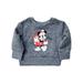 Infant Boys & Girls Gray Mickey Mouse Christmas Sweatshirt Top Newborn