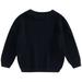 Calsunbaby Autumn Baby Boys Girls Solid Color Sweaters Sweater Kids Sweaters For Winter Knitted Bottoming Boys Sweaters 4-5 Years