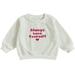 Kids Toddler Baby Girl Boy Crewneck Sweatshirt Long Sleeve Letter Print Sweaters Pullover Tops Cute Fall Clothes